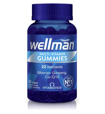 Vitabiotics Wellman Multi-Vitamin Gummies 60 Vegan Orange Gummies