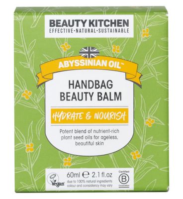 Beauty Kitchen Abyssinian Oil Handbag Beauty Balm 30ml Vegetarian & Vegan Boots   