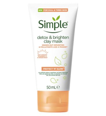 Simple Protect 'N' Glow Detox & Brighten Clay Mask 50ML