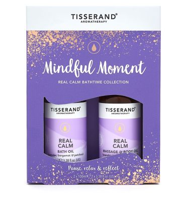 Tisserand Aromatherapy Mindful Moment Real Calm Bathtime Collection