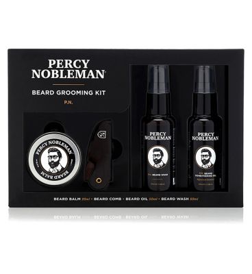 Percy Nobleman Beard Grooming Kit Men's Toiletries Boots   