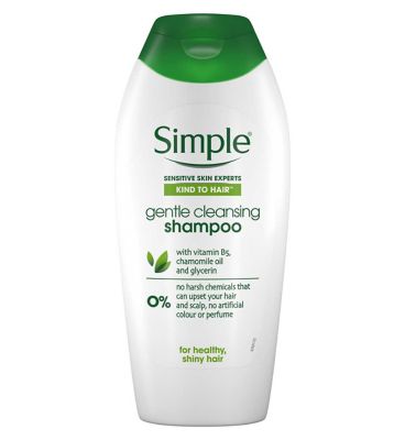 Simple Kind to Hair Gentle Cleansing Shampoo with vitamin B5, chamomile oil & glycerin 400ml