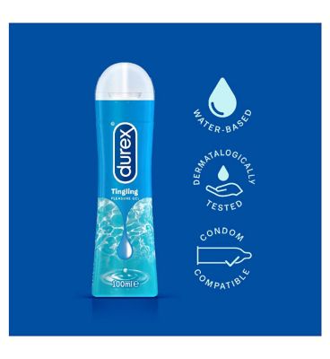 Durex Tingling Water Based Lube - 100ml Intimate Care Boots   