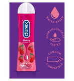 Durex Cherry Lube Water Based Flavoured Edible - 100ml Intimate Care Boots   