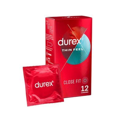 Durex Thin Feel Condoms Enhanced Sensitivity - Close Fit -12 pack Intimate Care Boots   