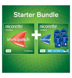 Nicorette Starter Bundle: Nicorette Invisi 25mg Patch 7 and Cools 2mg Lozenge 4x20 General Health & Remedies Boots   