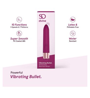 So Divine 10 Function Vibrating Bullet - Afternoon Delight Intimate Care Boots   