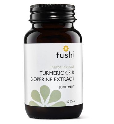 Fushi Turmeric C3 & Bioperine Extract Supplement - 60 Caps Vegetarian & Vegan Boots   