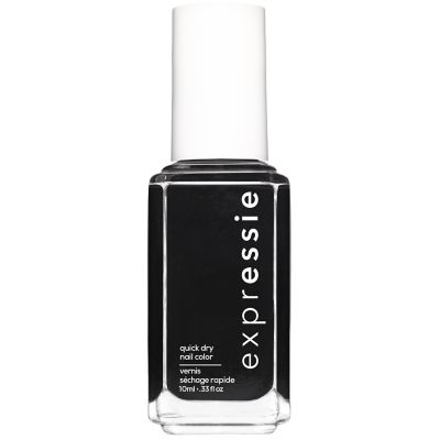 Essie ExprEssie Quick Dry Formula, Black Grey Nail Polish 380 Now Or Never Make Up & Beauty Accessories Boots   