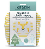 Kit & Kin Reusable Cloth Nappy (Tiger Design) Baby Accessories & Cleaning Boots   