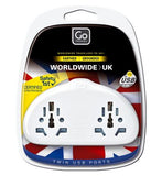 Go TRavel World-UK Adaptor Duo + USB GOODS Boots   