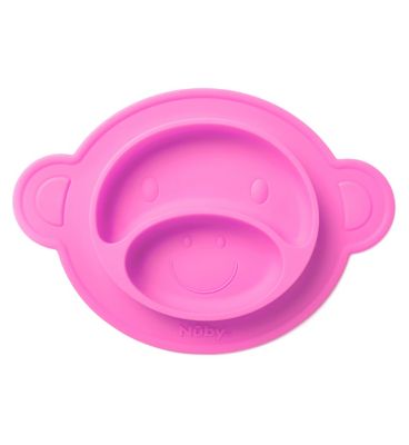 Nuby Monkey Mat Silicone Section Plate - Pink or Blue Toys & Kid's Zone Boots   