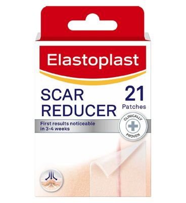 Elastoplast Scar Reducer Patches 3.8cm x 6.8cm, 21 Patches First Aid Boots   