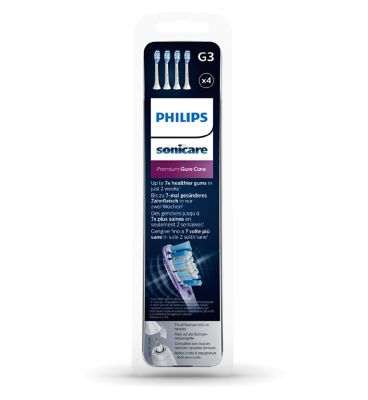 Philips Sonicare Premium Gum Care BrushSync-Enabled Replacement Heads White (4 pack) HX9054/17 Dental Boots   