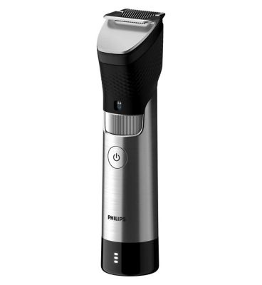 Philips Series 9000 Prestige Beard Trimmer with Steel Precision Technology and BeardAdapt Sensor, BT9810/13 Men's Toiletries Boots   