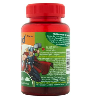 Vitabiotics Wellkid Marvel Multi-vits 50 Vegan Soft Jellies General Health & Remedies Boots   