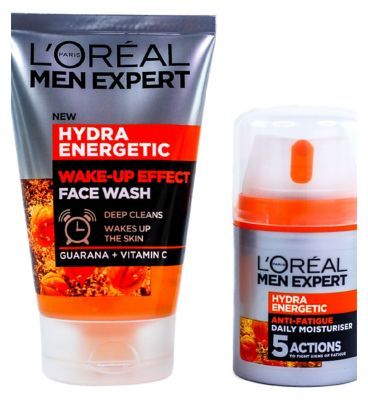 L'Oreal Paris Men Expert Look Lively Anti-Fatigue Duo Giftset for him Men's Toiletries Boots   