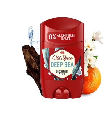 Old Spice Deodorant Stick Deep Sea 50ml Men's Toiletries Boots   