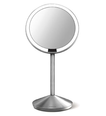 simplehuman sensor mirror mini, 10x magnification, brushed stainless steel Make Up & Beauty Accessories Boots   