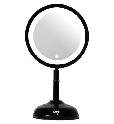 No7 Illuminating Mirror Cordless - Black