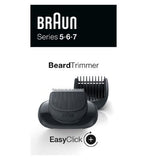 Braun EasyClick Beard Trimmer Attachment for Series 5, 6 and 7 Electric Shaver (New Generation) Men's Toiletries Boots   