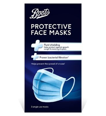 Boots 3PLY Protective Type IIR Face Mask - 5 Pack - McGrocer