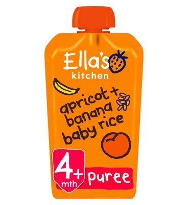 Ella's Kitchen Organic Apricot and Banana Baby Rice Baby Food Pouch 4+ Months 120g GOODS Boots   