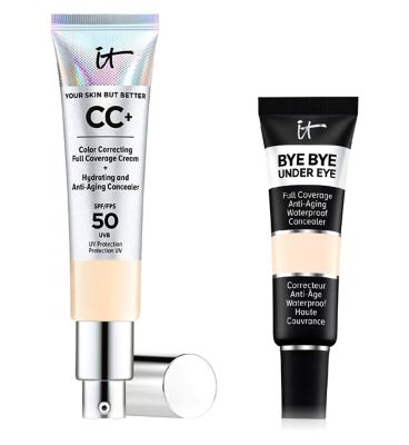 IT Cosmetics Your Skin But Better CC Cream - Fair & Bye Bye Under Eye Concealer - Light Fair GOODS Boots   