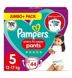 Pampers Active Fit Nappy Pants Size 5, 44 Nappies, 12kg-17kg, Jumbo Pack Baby Accessories & Cleaning Boots   