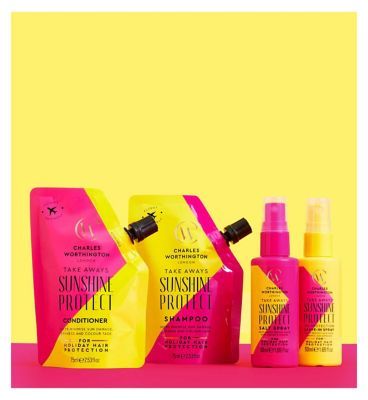 Charles Worthington Sunshine UV Protection Leave-In Spray Takeaway 50ml Haircare & Styling Boots   