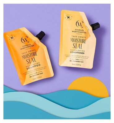 Charles Worthington Moisture Seal Shampoo Takeaway 75ml Haircare & Styling Boots   