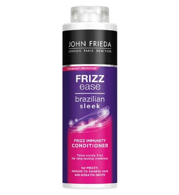 John Frieda Frizz Ease Brazilian Sleek Frizz Immunity Conditioner 500ml for Frizzy, Medium to Coarse Hair GOODS Boots   