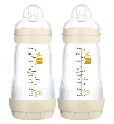 MAM Colours of Nature Anti Colic Self Sterilising Bottle 260ml - 2 Pack Toys & Kid's Zone Boots   