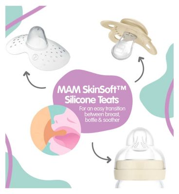 MAM Baby's First Bottle Set Including Anti Colic Self Sterilising Bottles and Bottle Teats - Shell Toys & Kid's Zone Boots   