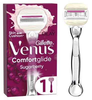 Venus Comfortglide Sugarberry plus Olay Platinum Razor GOODS Boots   