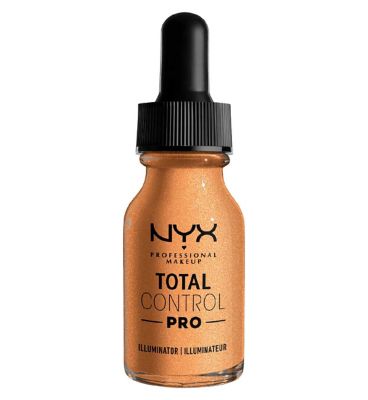 NYX Professional Makeup Total Control Pro Drop Foundation Illuminator Highlighting Drops Vegetarian & Vegan Boots   