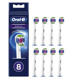 Oral-B 3D White Toothbrush Head with CleanMaximiser Technology, 8 Pack Dental Boots   