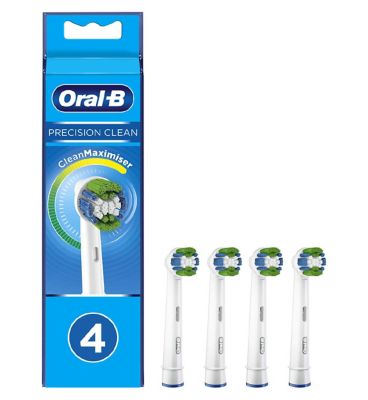 Oral-B Precision Clean Toothbrush Head with CleanMaximiser Technology 4 Pack Dental Boots   