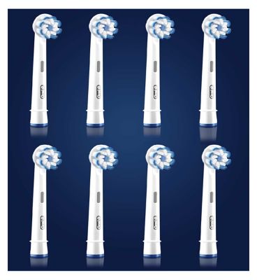 Oral-B Sensitive Clean Toothbrush Head, 8 Pack Dental Boots   