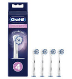 Oral-B Sensitive Clean Toothbrush Head, 4 Pack Dental Boots   