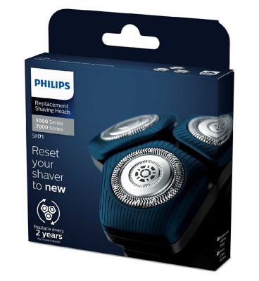 Philips Shaver Head Replacement Blades for Shavers Series 7000 and pentagon-shaped Series 5000 - SH71/50