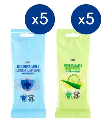 Boots 12s Handy Wipes x5 pack Accessories & Cleaning Boots   