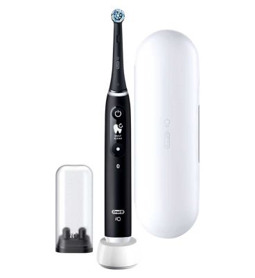 Oral-B iO6 Electric Toothbrush - Black Lava Dental Boots   