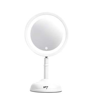 No7 Illuminating Cordless Mirror - White