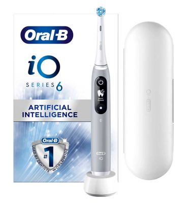 Oral-B iO6 Electric Toothbrush - Grey Opal Dental Boots   