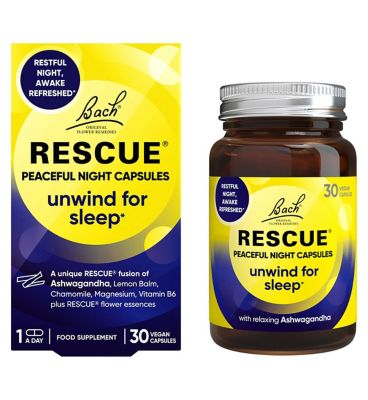 Bach Rescue Peaceful Night Capsules 30s Sleep & Relaxation Boots   