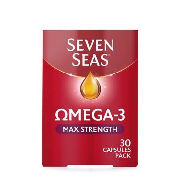 Seven Seas Omega-3 Fish Oil Max Strength with Vitamin D 30 Capsules