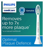 Philips Sonicare C2 Optimal Plaque Defence White Replacement Brushheads - 4pk  HX9024/10 Dental Boots   