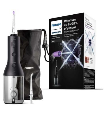 Philips Sonicare Cordless Power Flosser 3000 Oral Irrigator, Black, HX3806/33