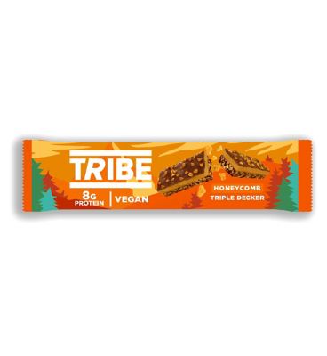 Tribe Nutrition Protein Triple Decker Bars (Vegan Honeycomb - 12 x 40g